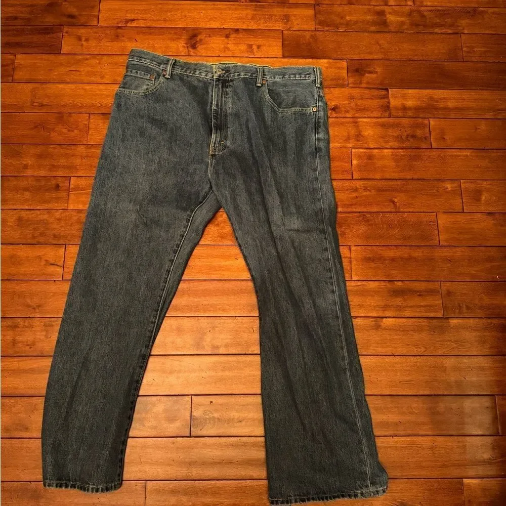 LEVI'S 517 Straight Leg Dark Wash Blue Denim‎ Jeans Men's Size W42 L 30